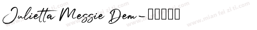 Julietta Messie Dem字体转换